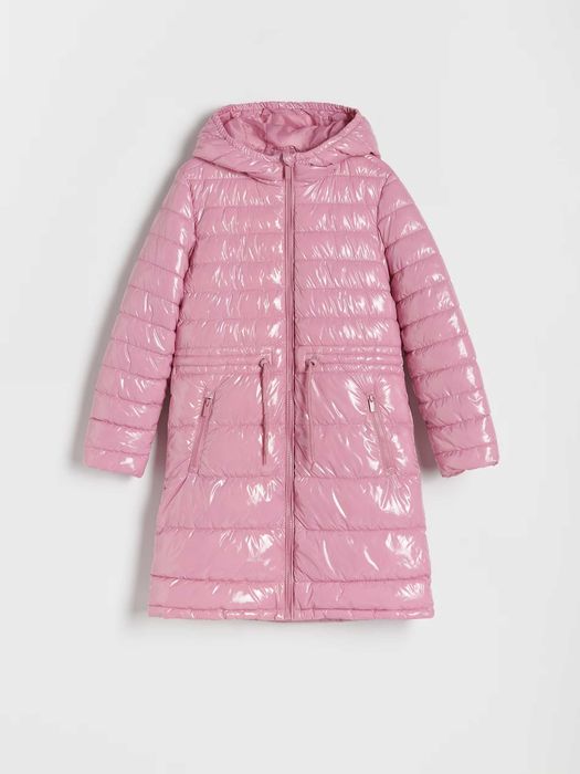 Ново капитонирано дълго палто с качулка - яке размер 152см, RESERVED