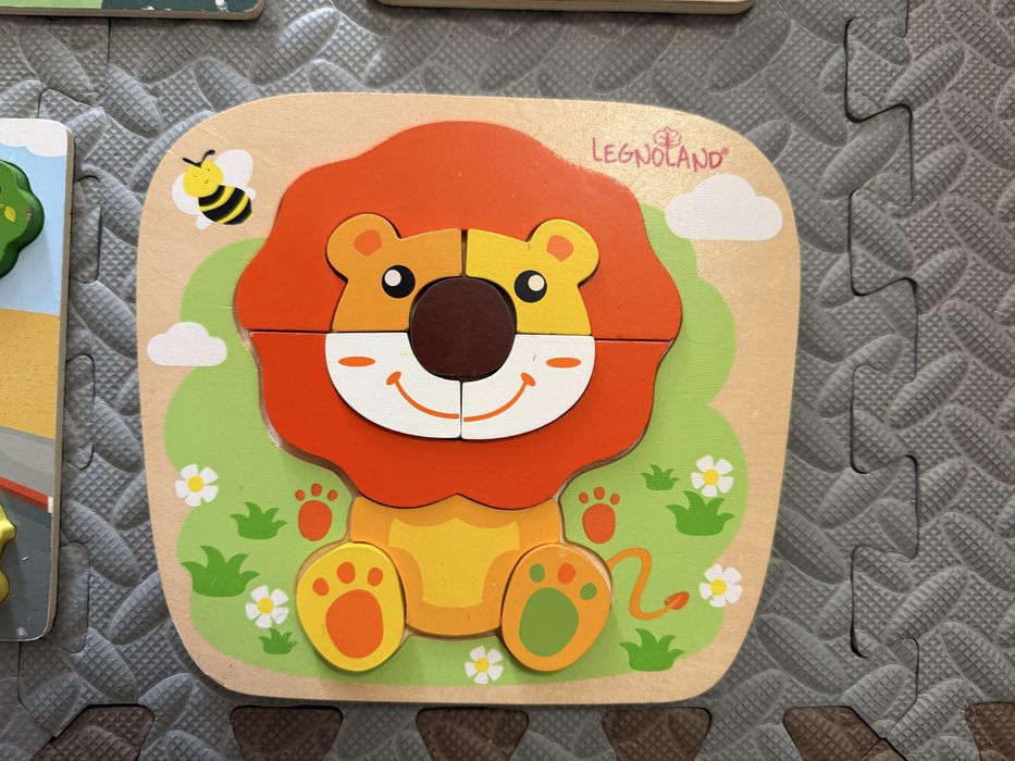 Дървени пъзели - бебе