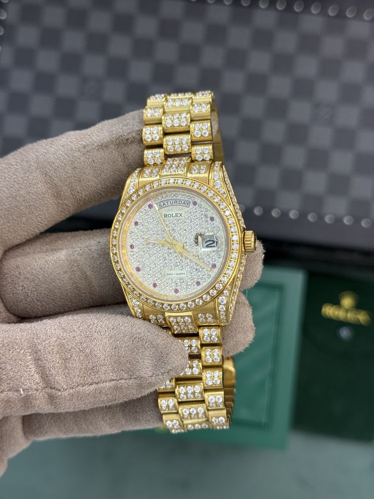Rolex Day-Date 36 Gold Ice Out