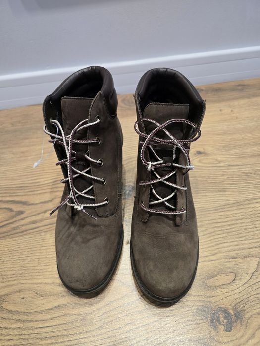 Timberland/Replay Оригинални дамски боти естествена кожа 39/ 37 номер