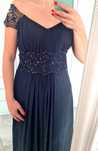 Rochie neagră lunga de seara damă mărimea M