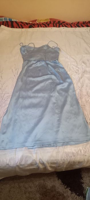 Rochie argintie lunga