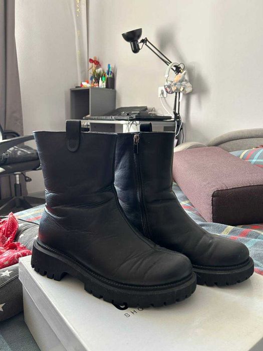 Зимние сапоги из натуральной кожи