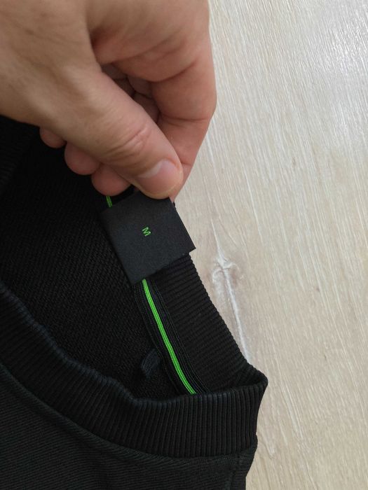 Hugo Boss Green Salbo мъжка черна блуза фланела размер М