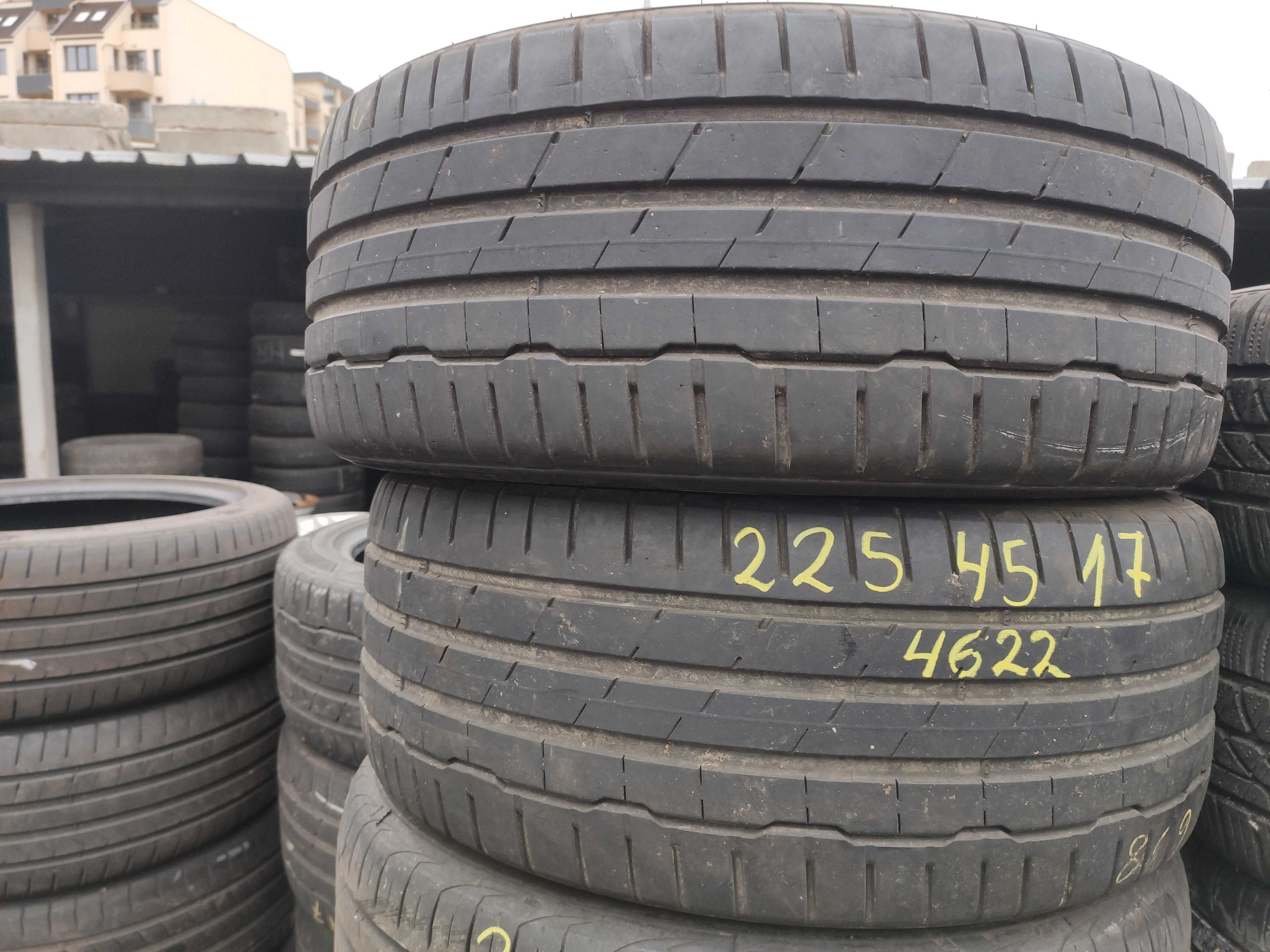 2бр Летни гуми 225 45 17 - Hankook - DOT 2022