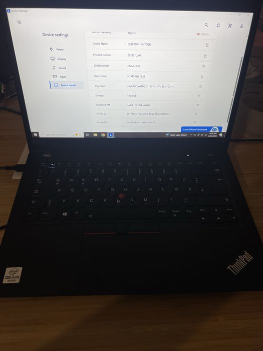 Laptop Lenovo T14 gen1