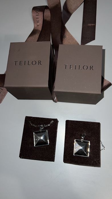 Lanț cu pandantiv Silver Pyramid barbati