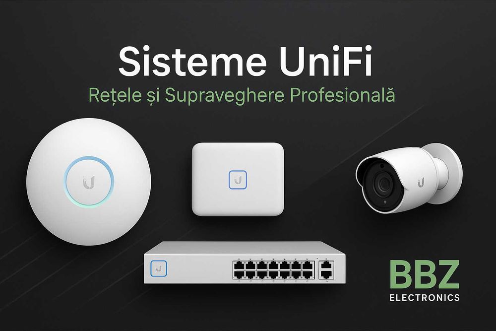 Montaj și configurare echipamente UniFi –camere,Wi-Fi,Control access