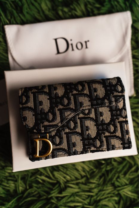 Dior Oblique Vertical Bifold Card Holder