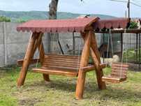 Leagan de gradina lemn rotund