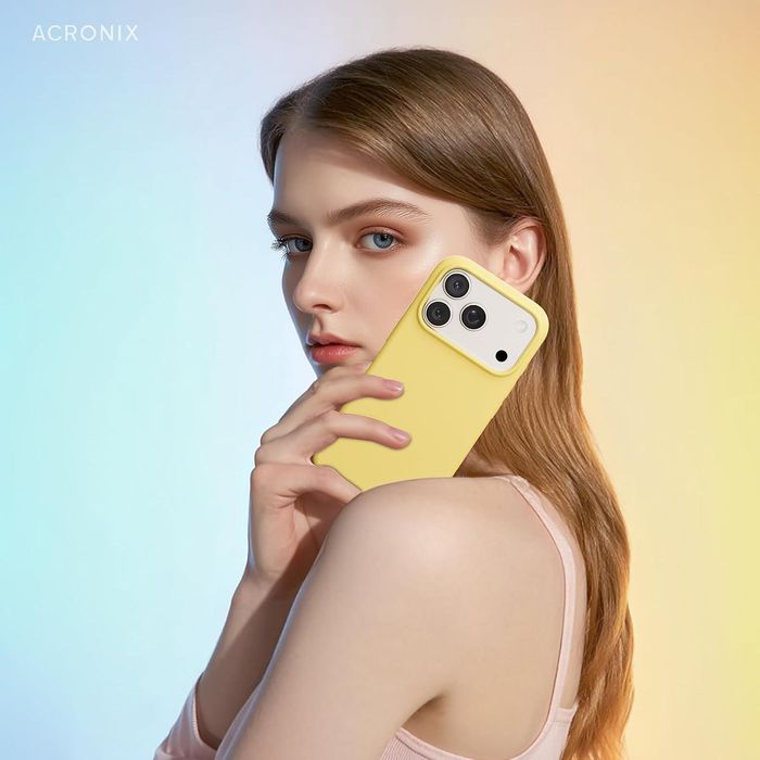 Матов силиконов кейс за apple iphone 17 pro max - жълт