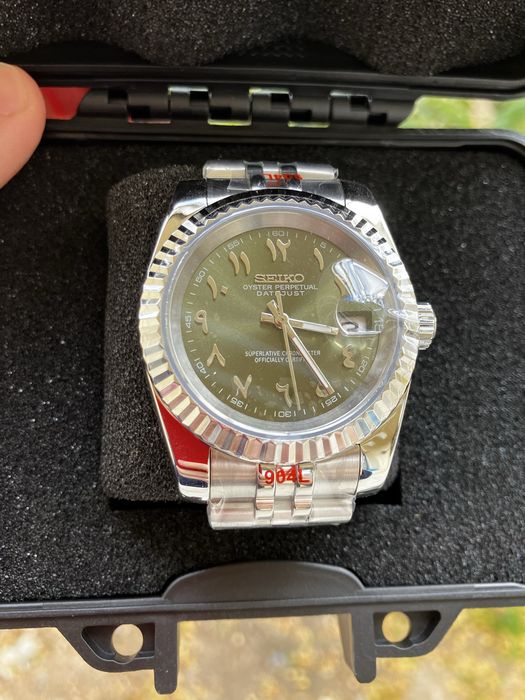 Seiko Mod Arabic Dial NH35 Jubilee Автомат Самонавиващ