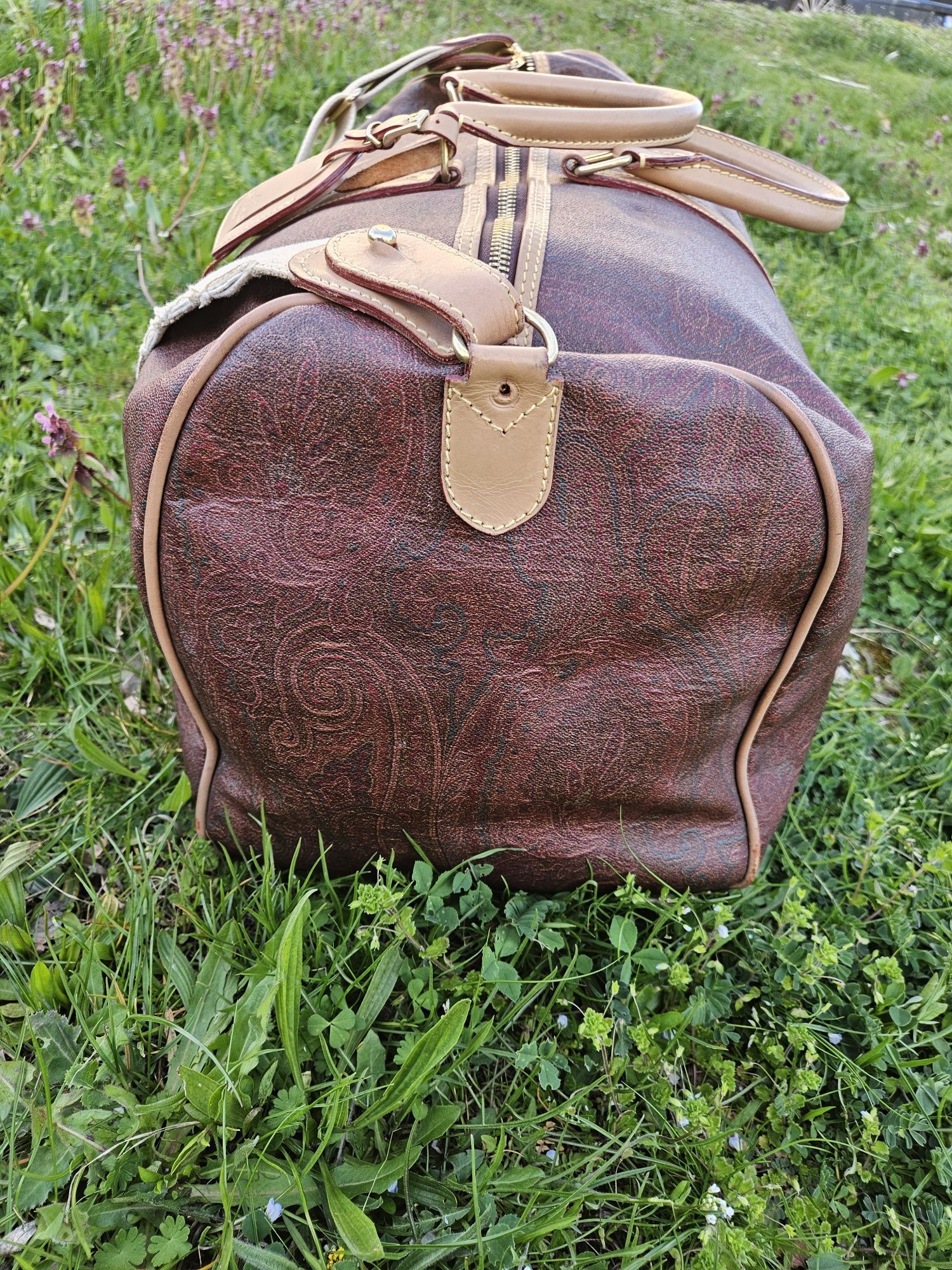 ETRO paisley patterned weekend duffel bag Чанта сак