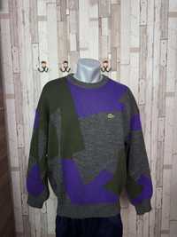 Pulover bluza sweater casual original Lacoste Vintage lână oversize