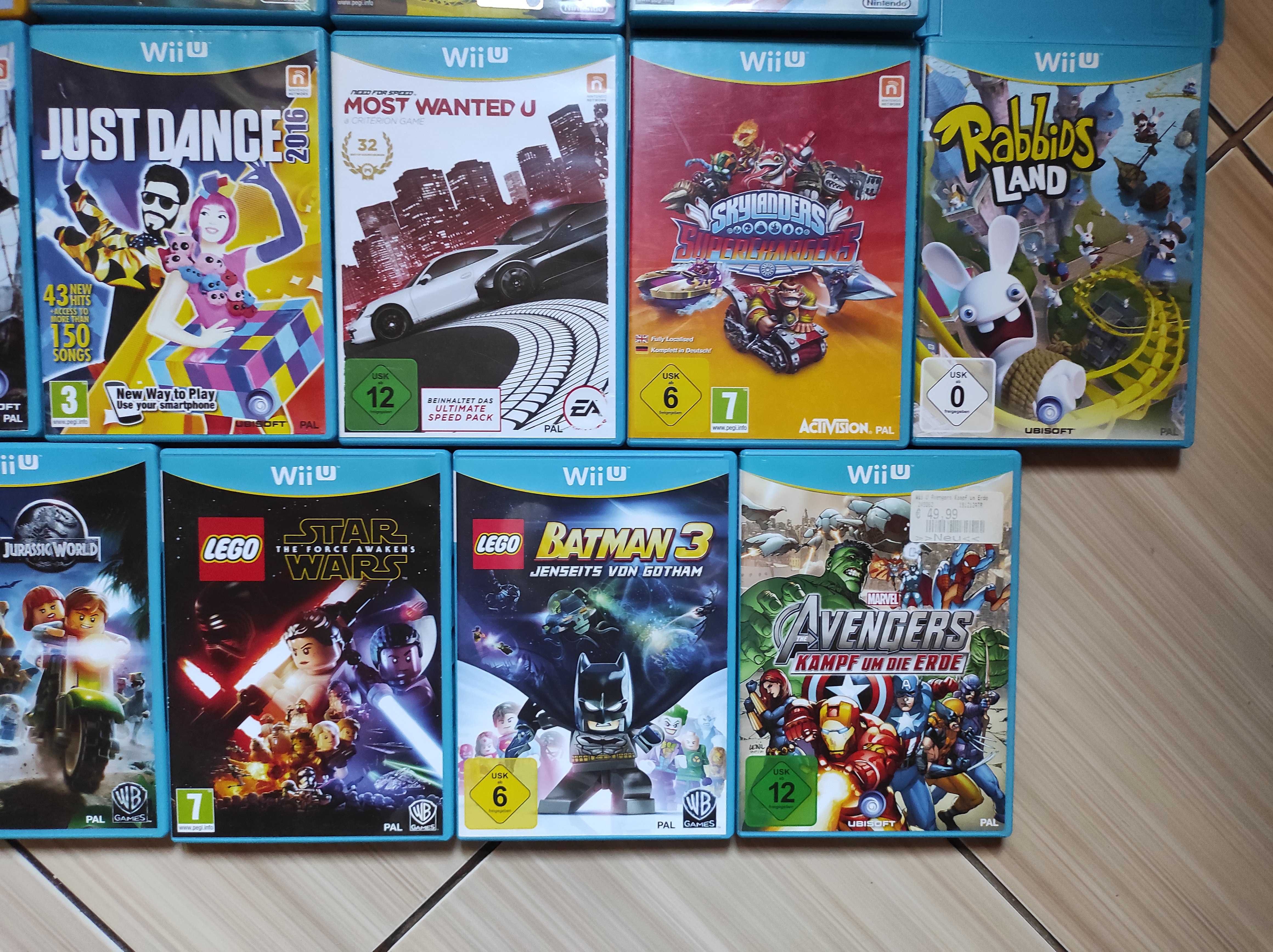 WiiU Mario Sonic Lego Just Dance NFS Marvel Batman Transformers Fifa