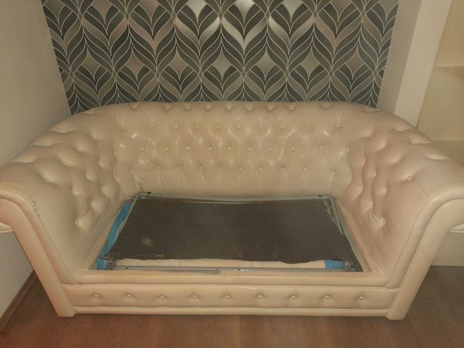 Vand canapea din piele ecologica extensibilă