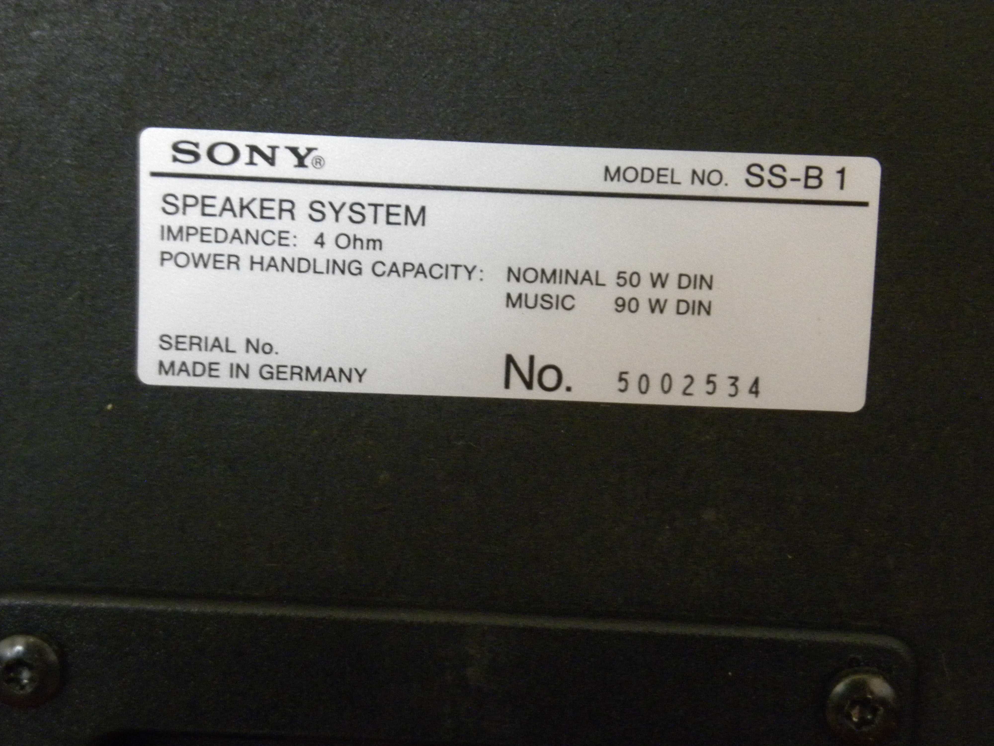 Boxe Sony (Corporation Tokyo) SS-B1 (1996)