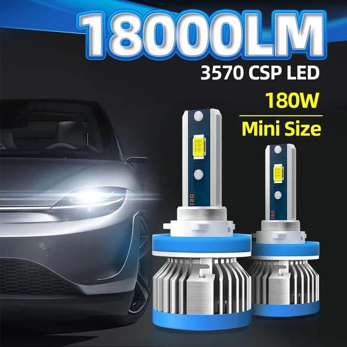LED крушки H7 с 18000 лумена лед за отлична видимост при всякак