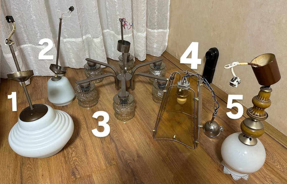 Винтидж полилеи / ретро осветителни тела – различни модели