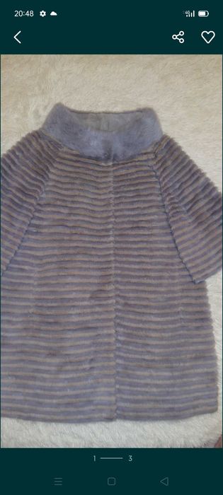 норковое пальто+норковая повязка+перчатки!