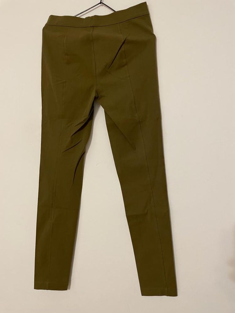 Pantaloni dama tip colanti Pull On Polo Ralph Lauren Verde/Kaki