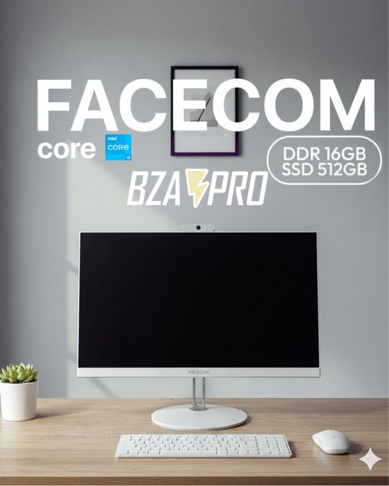 Facecom H610 24” | i3 12100 | 16GB | SSD 512GB — Гарантия и подарок