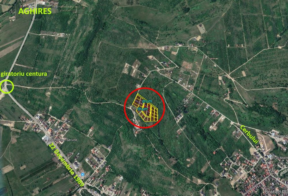 Vand 10 ari, teren intavilan in livada SCPP 4200€/ar