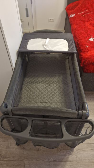 Vând pătuț Co-sleeper Insieme Greystone Coccolle