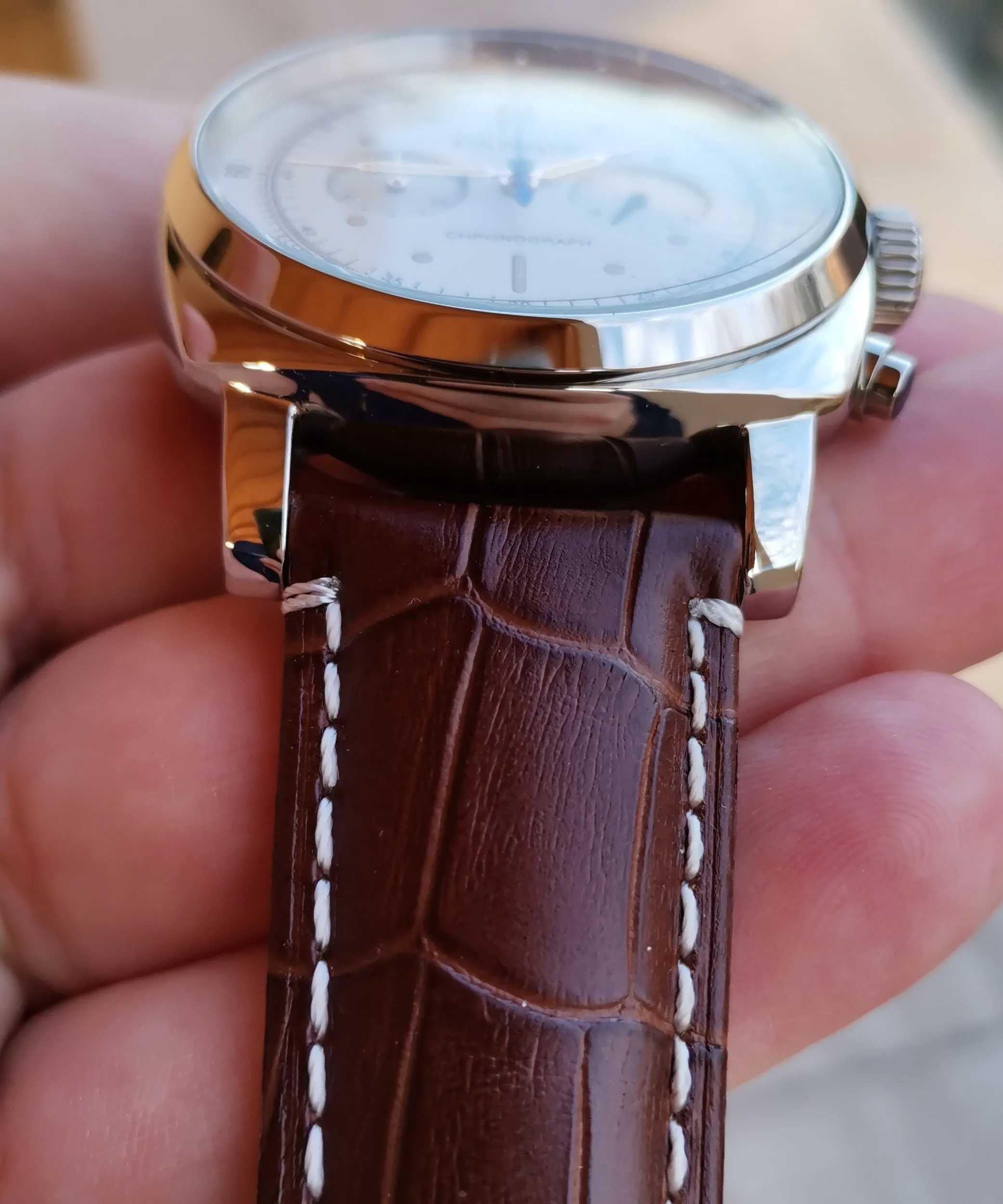 Parnis Cronograf 44 mm japonez Citizen Miyota