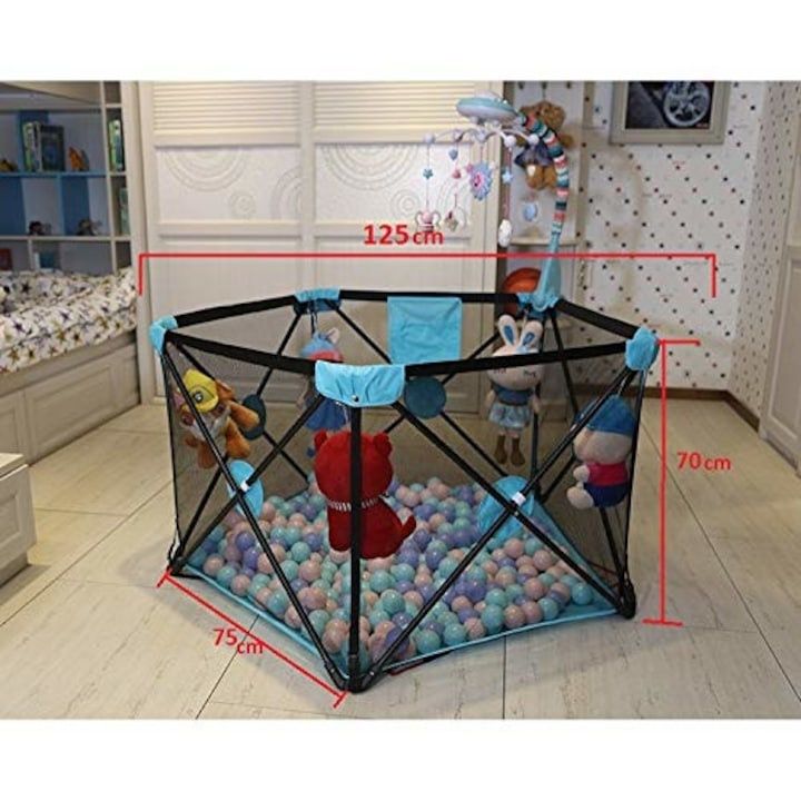 НОВО! Сгъваема Pop Up кошара + Kилимче за игра / ограда / заграждение
