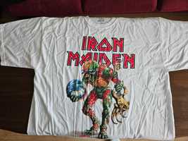 Бяла XXL тениска Iron Maiden - чисто нова - рок метъл