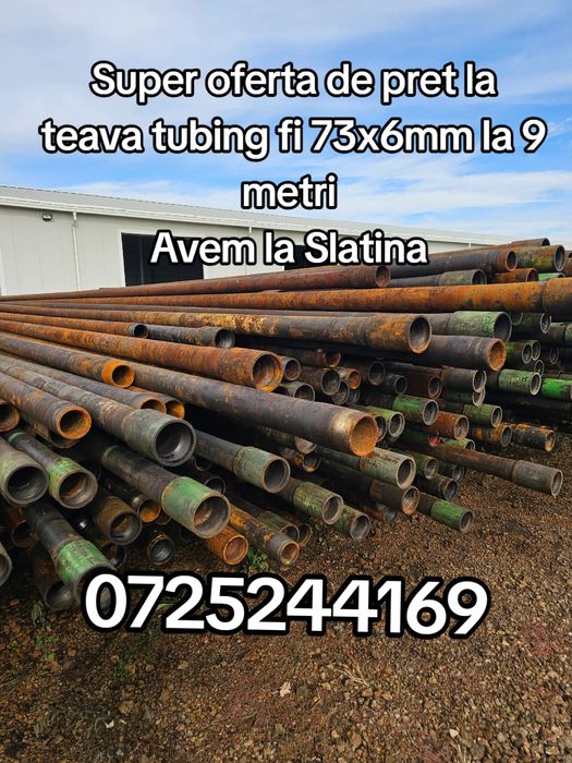 Vand teava de sonda tubing fi60x5mm, fi73x6mm si fi89x7,5mm