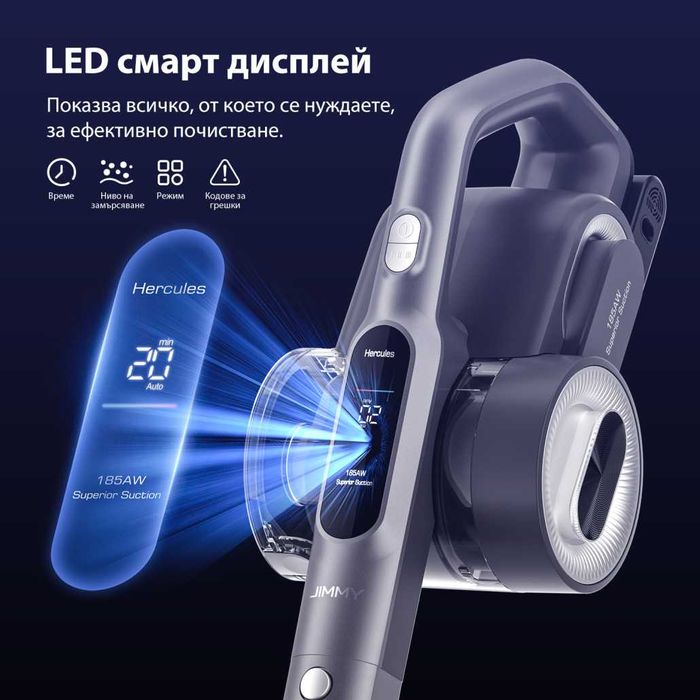 Вертикална прахосмукачка JIMMY H8 Flex