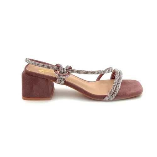 Sandale femei Alma en Pena, toc 5cm, mov inchis, Marime 37 EU