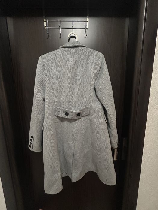 Синьо дамско  палто