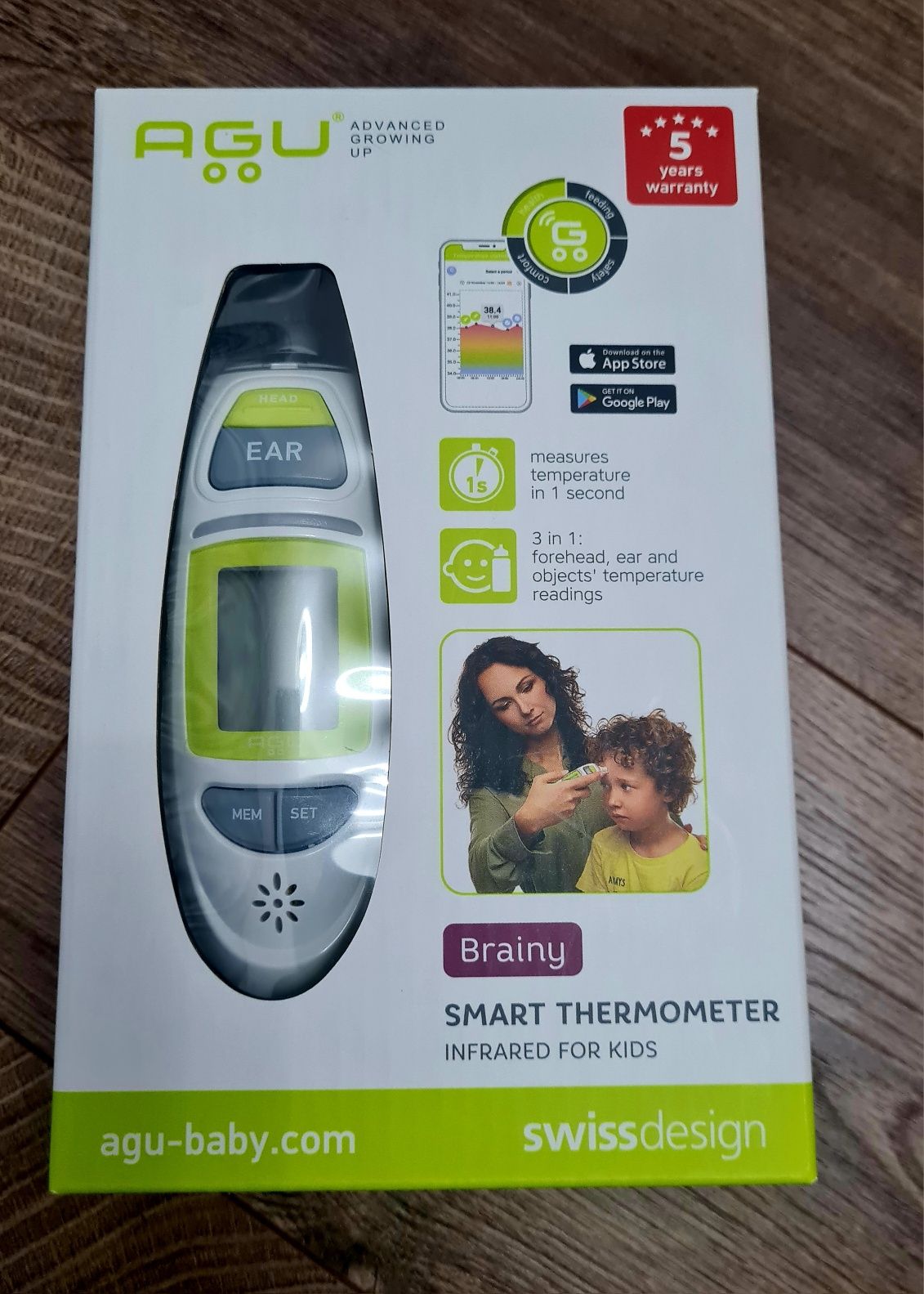 AGU Smart baby thermometer Brainy