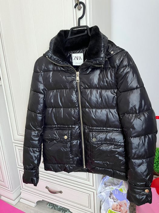 Geaca Zara cu puf calduroasa marimea XS