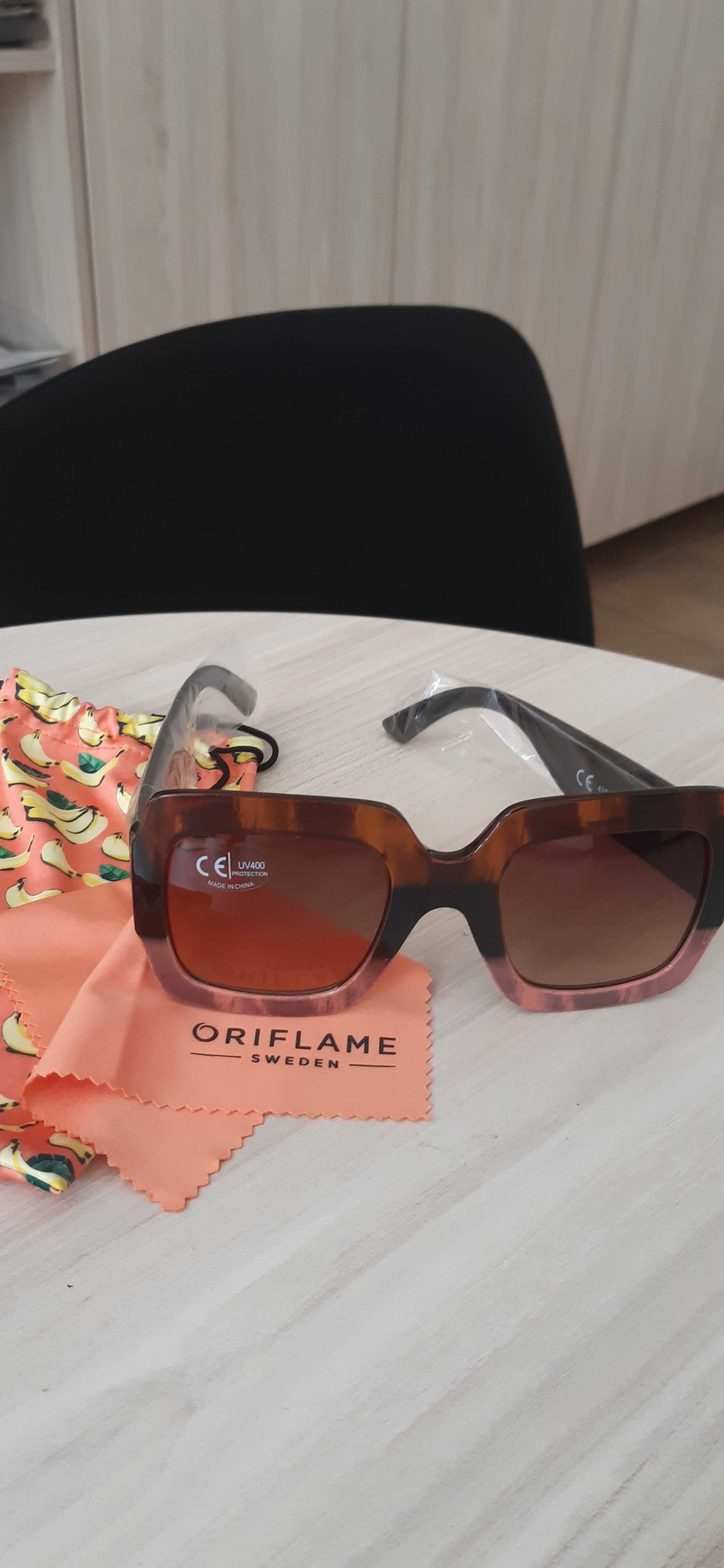 Слънчеви очила Орифлейм. Отлична слънчева защита, светло кафеви, UV400