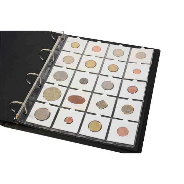 Hartberger - листи за 20 монети в картончета А4 , 10 броя в пакет!