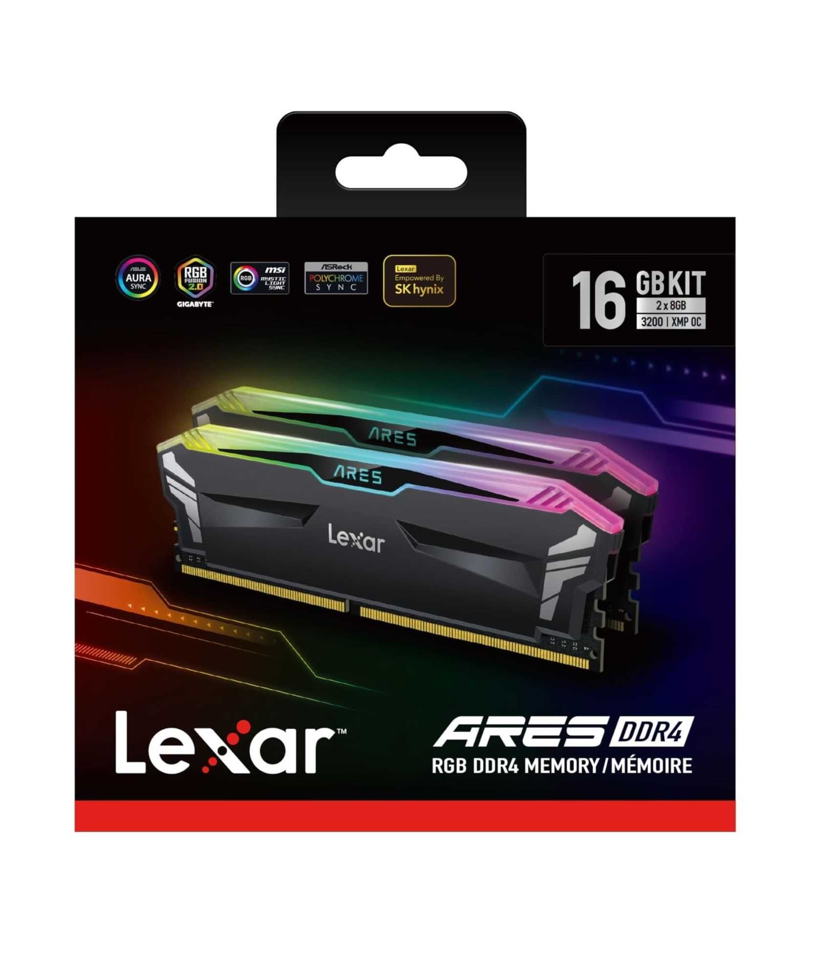 ; Оперативная память Lexar DDR4 16GB DUAL Kit (8GB*2) 3600MHz