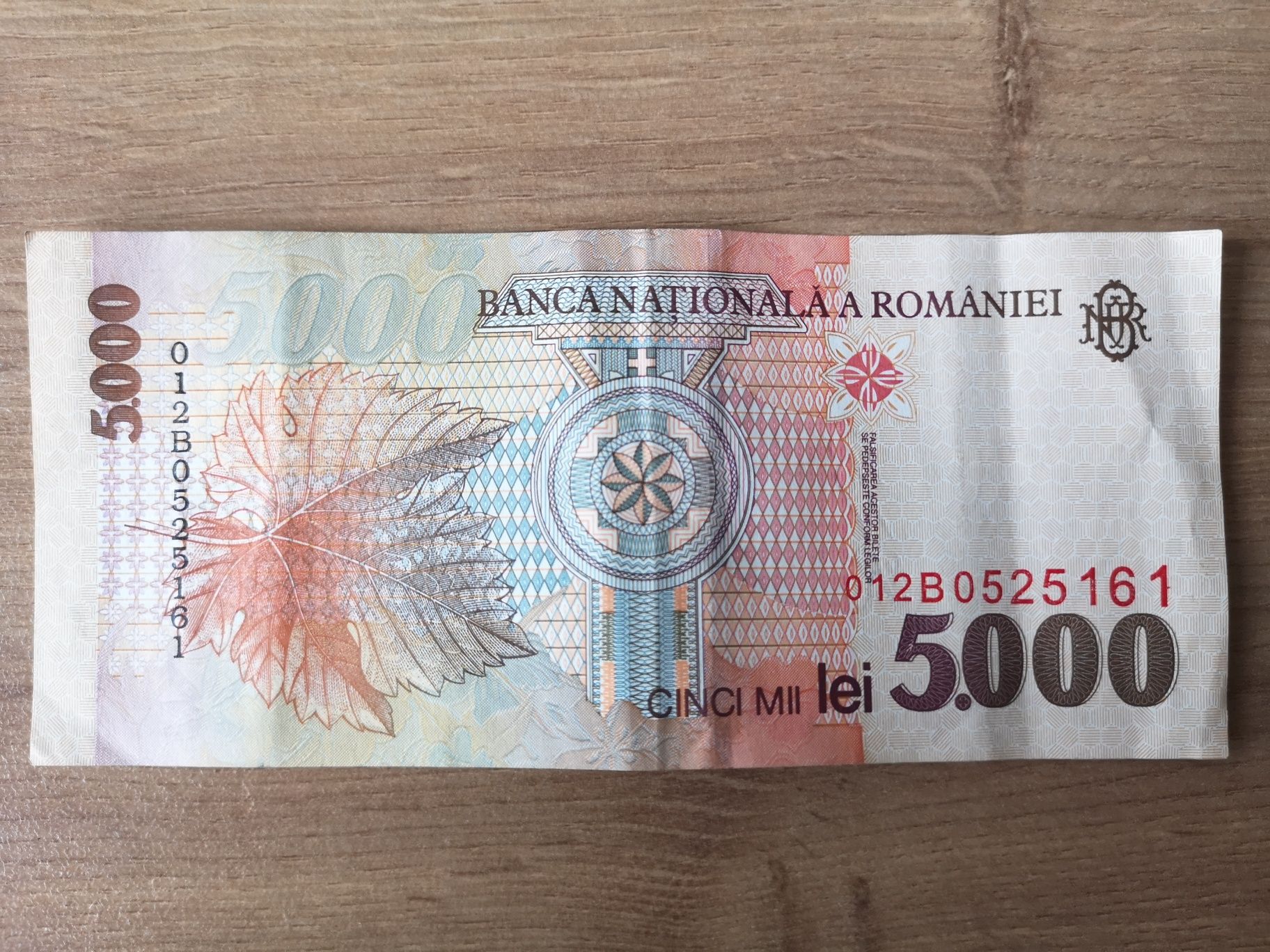 Bancnota 5000 Lei an 1998