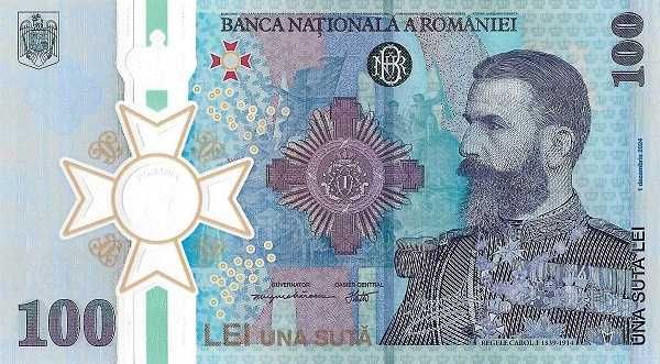 Romania 100 Lei 2024 - Carol I (Polimer , Folder BNR) P-127 UNC !!!
