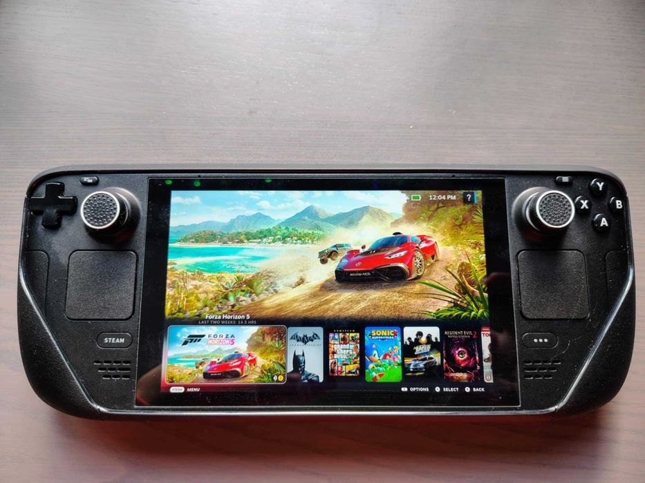 Steam Deck 512 гб + 200гб СД карта + док + грип калъф