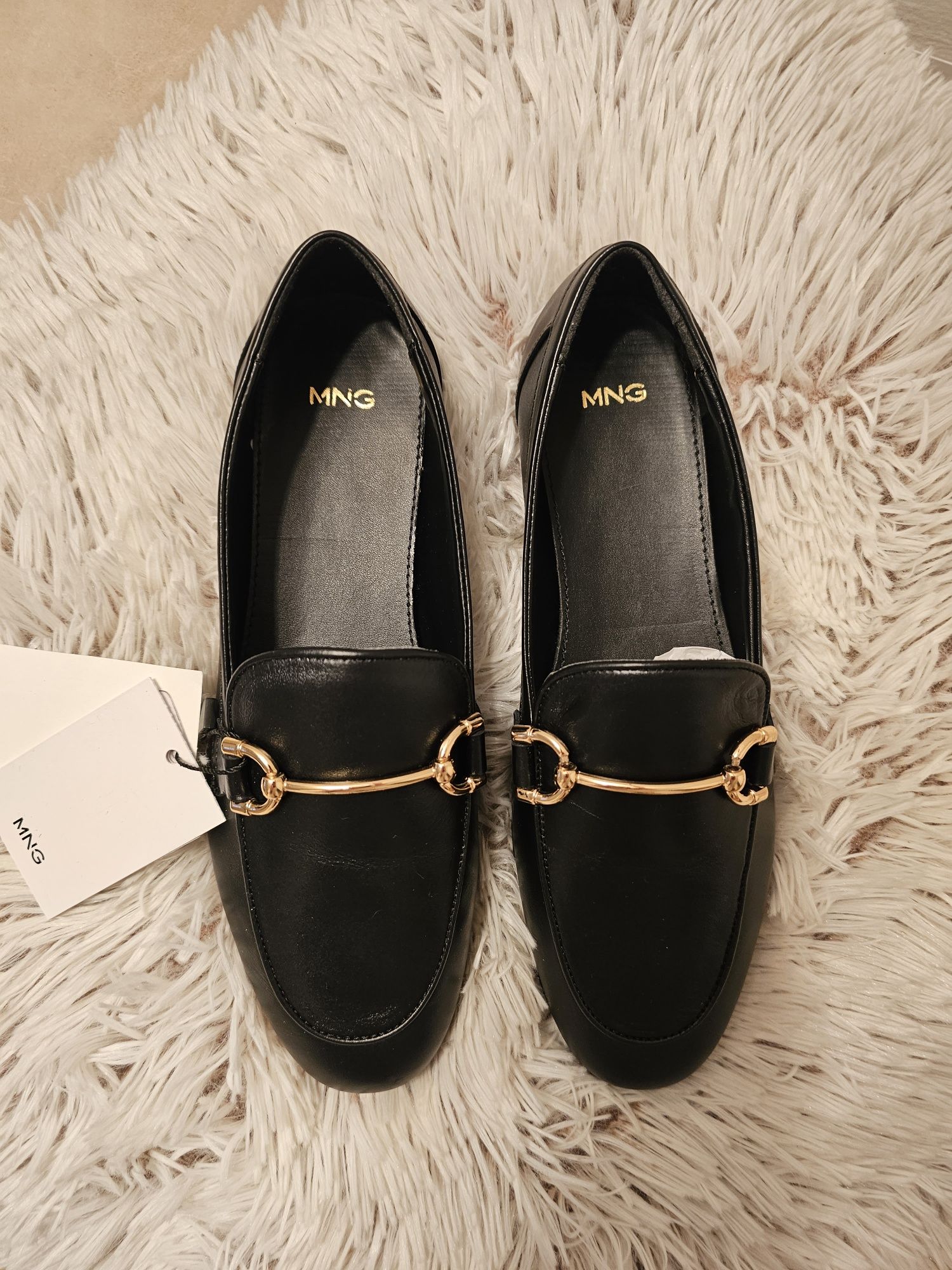 Vand mocasini de piele Mango