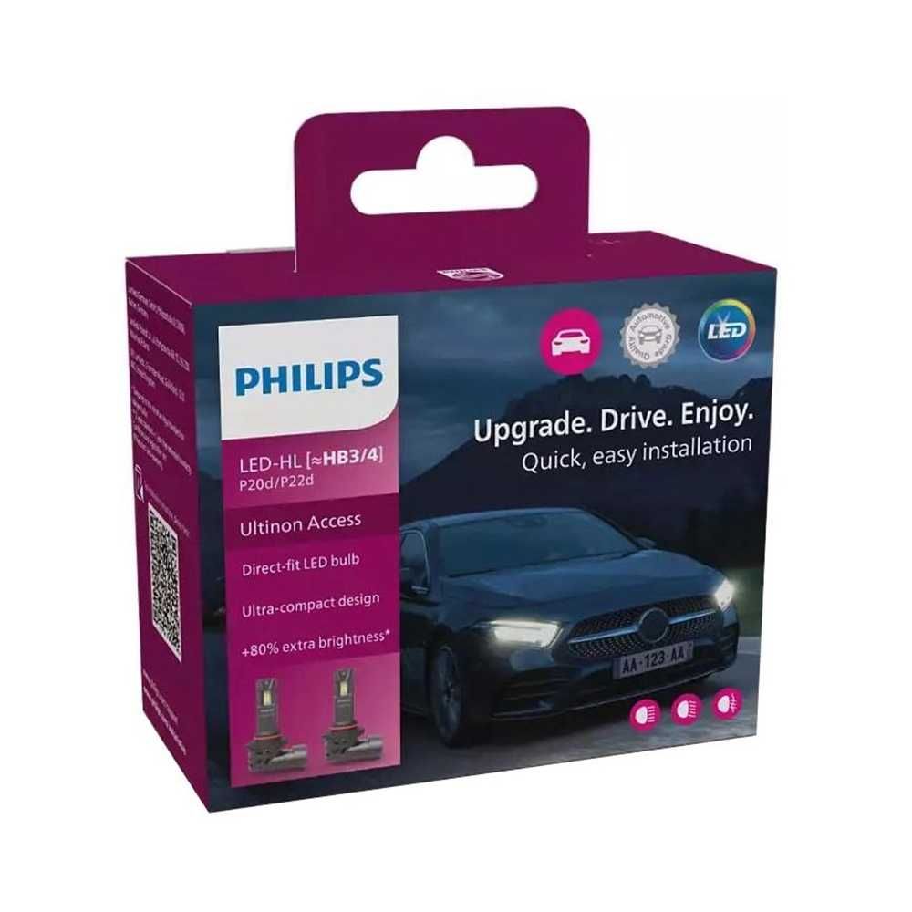 LED крушки предни фарове HB3, HB4, Philips Ultinon Access 20W,12V