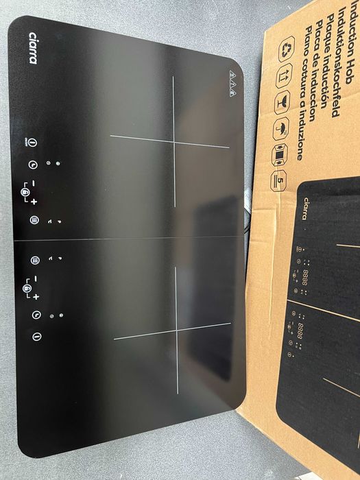 Преносим двузонов индукционен котлон CIARRA CUTIH2 , 2800W