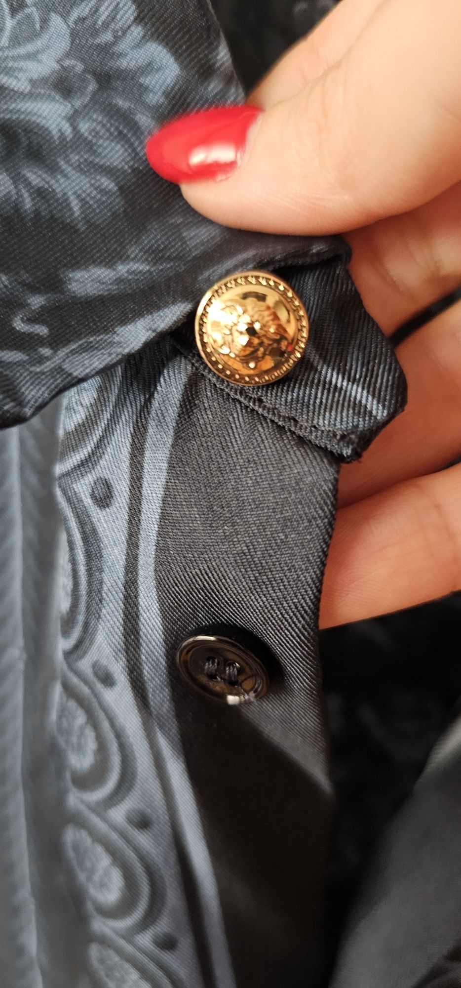 Versace детска риза от коприна