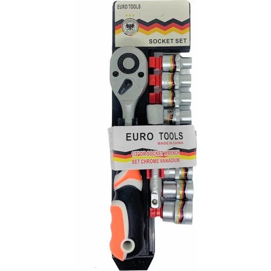 Комплект Професионален накрайници с тресчотка от 12 части със стойка 8