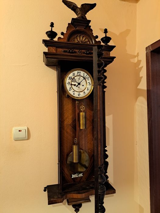 Ceas pendula de perete Gustav Becker cu 2 greutăți