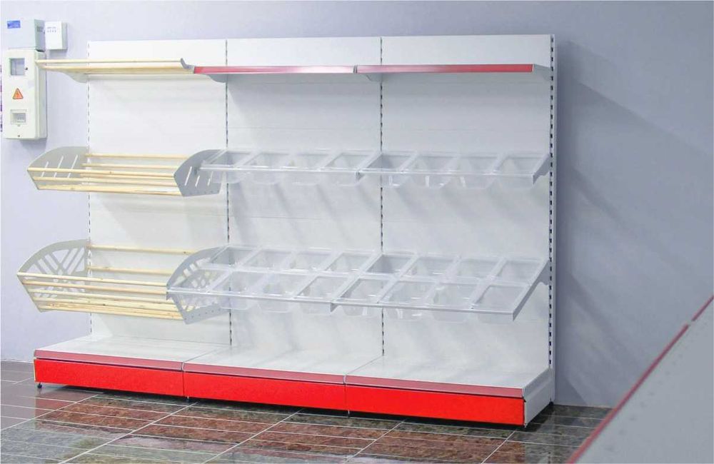 Стеллаж металлический сборный, полка стеллаж, полка металлическая shts